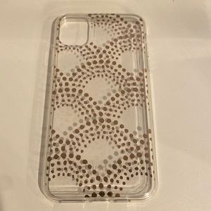 Clear gold glitter case for IPhone 11 Pro